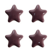 Set 4 butoni mobilier ceramica violet Stelute 4x3/6 cm