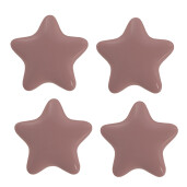 Set 4 butoni mobilier ceramica roz Stelute 4x3/6 cm