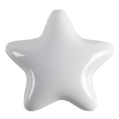Set 4 butoni mobilier ceramica alba Stelute 4x3/6 cm