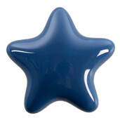 Set 4 butoni mobilier ceramica albastra Stelute 4x3/6 cm