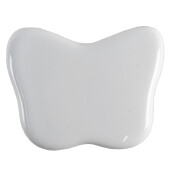 Set 4 butoni mobilier ceramica alba Fluturasi 4x3 cm