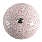 Set 4 butoni mobilier ceramica gri roz Ø 4x3/6 cm