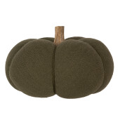 Dovleac decorativ textil verde lemn natur 20x14 cm