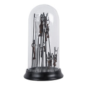 Decoratiune Chei polirasina metal sticla 18x36 cm