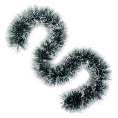 Beteala brad Craciun verde alba 200 cm