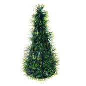 Brad Craciun plastic verde 12x25 cm