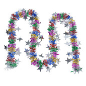Ghirlanda Craciun plastic multicolor 200 cm