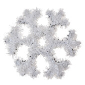 Decoratiune Fulg beteala alba 29x29x1 cm