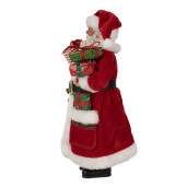 Figurina Mos Craciun textil 16x10x27 cm