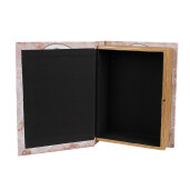 Set 3 cutii tip carte lemn 27x22x7 cm, 22x17x6 cm, 17x12x4 cm