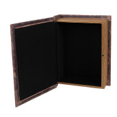 Set 3 cutii tip carte lemn maro Tour Eiffel 27x22x7 cm, 22x17x6 cm, 17x12x4 cm