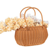 Cos plastic maro 38x24x19/38 cm