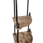 Raft fier lemn 45x45x184 cm