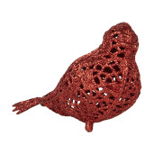 Set 6 ornamente brad Craciun Pasare 16x6x6 cm