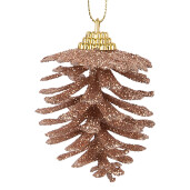 Set 6 ornamente brad Con cupru 5x7 cm