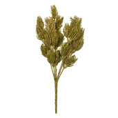 Buchet flori artificiale plastic auriu 10x8x30 cm