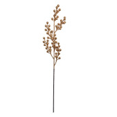 Set 3 frunze artificiale plastic cupru 8x5x65 cm