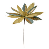 Craciunita artificiala verde aurie 40x47 cm