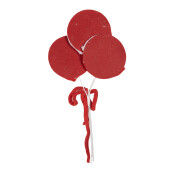 Decoratiune Acadele Craciun alb rosu 15x1x30 cm