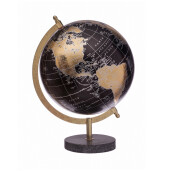 Glob Pamantesc decorativ auriu negru 22 x 30 cm