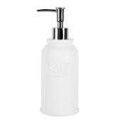 Dozator sapun polirasina alba Ø 8x21 cm / 350 ml