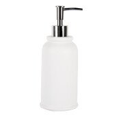 Dozator sapun polirasina alba Ø 8x21 cm / 350 ml