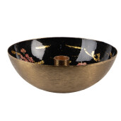 Suport lumanare metal multicolor Ø 17x6 cm