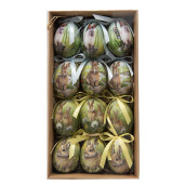 Set 12 Oua decorative Paste plastic Ø 4x5 cm