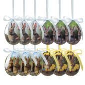 Set 12 oua Paste plastic multicolor Ø 4x5 cm