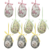 Set 9 oua Paste plastic multicolor Ø 5x8 cm