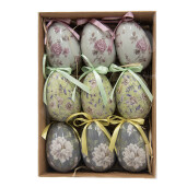 Set 9 oua Paste plastic multicolor Ø 5x8 cm