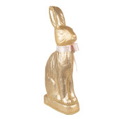 Figurina Iepuras Paste textil roz auriu albastru 22x8x40 cm