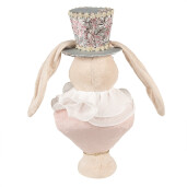 Figurina Iepuras Paste textil multicolor 18x15x39 cm