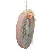 Ou decorativ Paste suspendabil, textil multicolor 21x4x30 cm