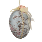 Ou decorativ Paste suspendabil, textil multicolor Ø 15x21 cm