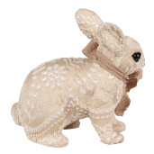 Figurina Iepuras Paste textil bej 26x15x23 cm