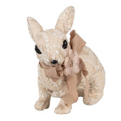 Figurina Iepuras Paste textil bej 26x15x23 cm