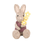 Figurina Iepuras Paste textil 10x10x19 cm