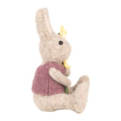 Figurina Iepuras Paste textil 10x10x19 cm