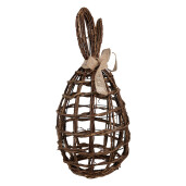 Decoratiune Paste ratan maro 23x22x45 cm
