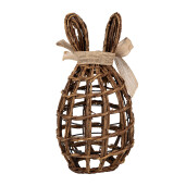 Decoratiune Paste ratan maro 16x16x31 cm