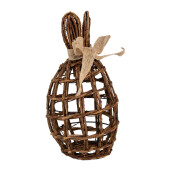Decoratiune Paste ratan maro 16x16x31 cm