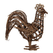 Figurina Gaina ratan maro 34x15x39 cm