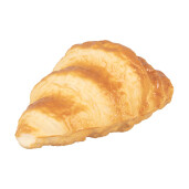 Croissant decorativ plastic maro 13x7x5 cm