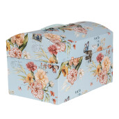 Set 3 cutii depozitare carton multicolor Flowers 30x20x20 cm, 26x18x18 cm, 22x15x15 cm