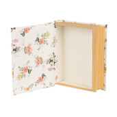 Cutie decorativa tip Carte carton multicolor Flowers 17x14x5 cm