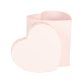 Cutie depozitare carton roz auriu Inimioara 10x10x10 cm