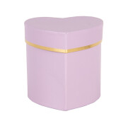 Cutie depozitare carton violet auriu Inimioara 10x10x10 cm