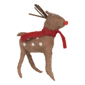 Figurina Ren textil multicolor 14x4x19 cm