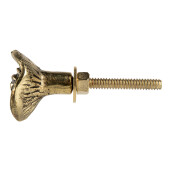 Buton mobilier metal auriu Floare Ø 3x3 cm / S3 cm